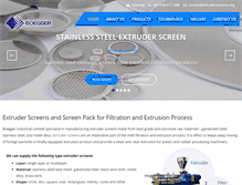 Tablet Screenshot of extruderscreens.org